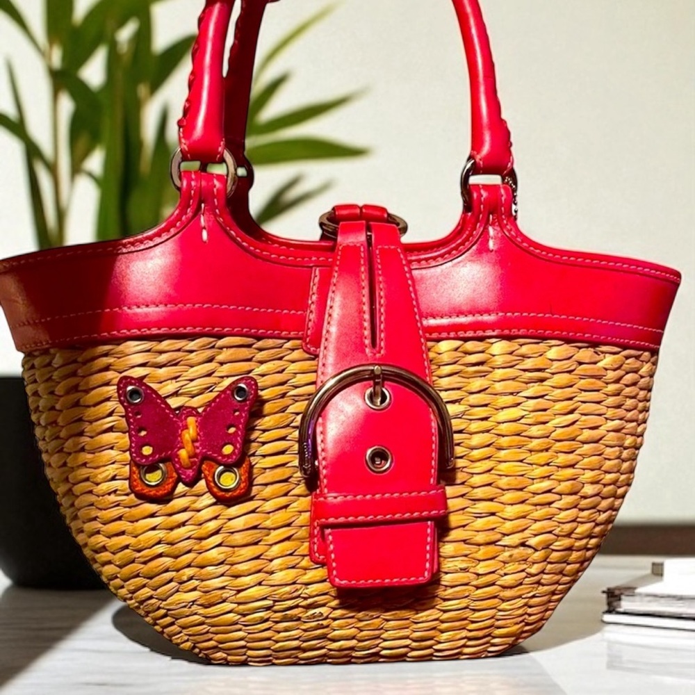 Coach Wicker Butterfly Tote bag